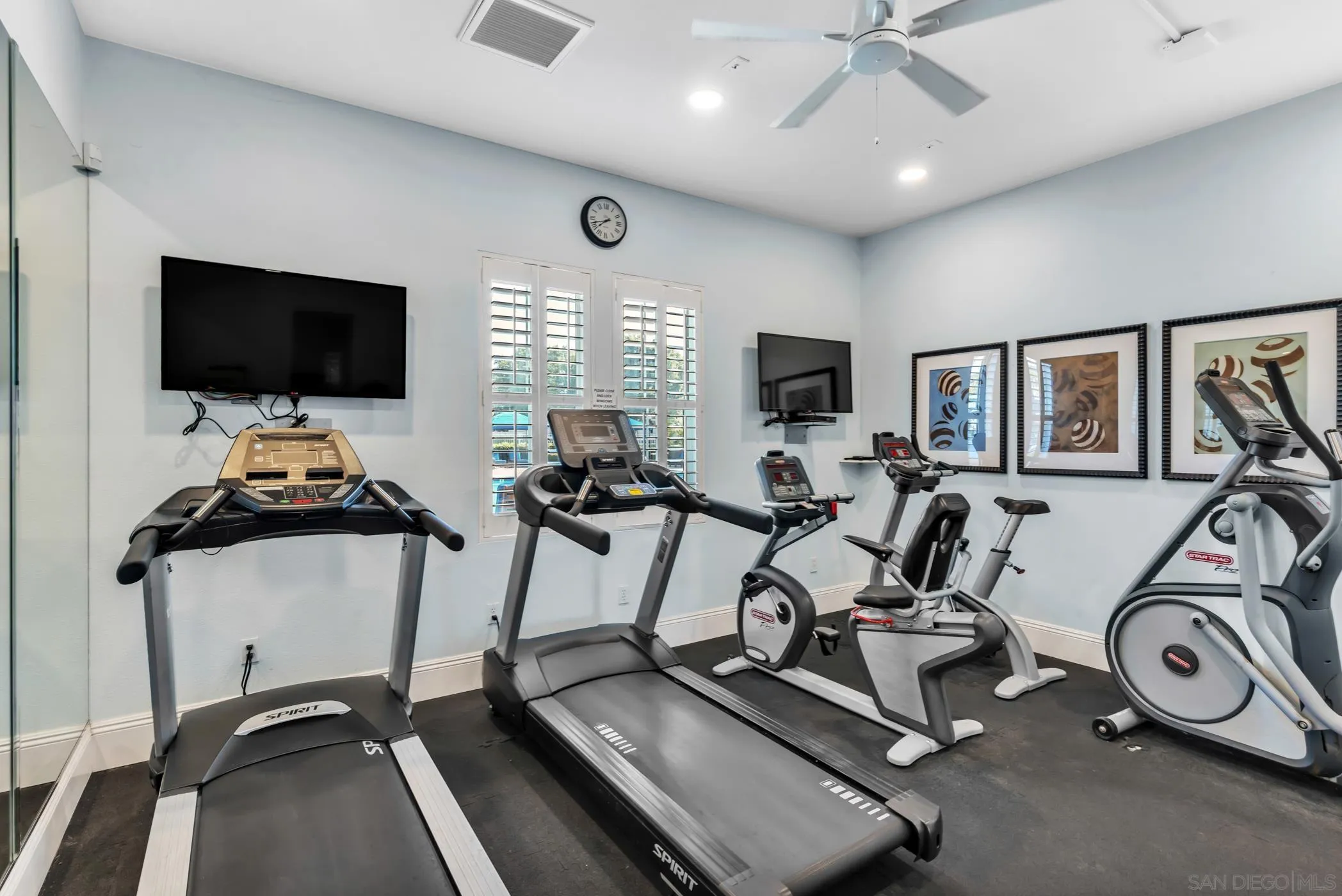 4307 Star Path Way, Unit 1 Oceanside, CA 92056 - Photo 27 of 34 a view of a room with gym equipment