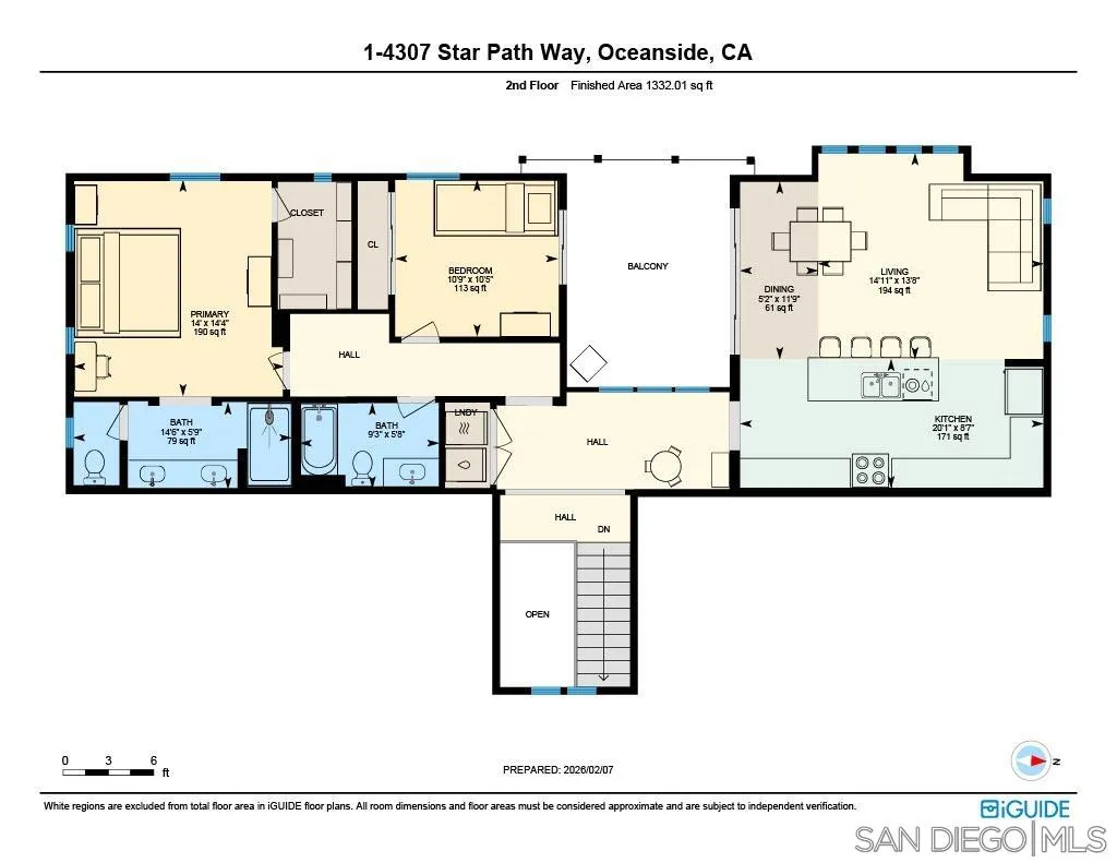 4307 Star Path Way, Unit 1 Oceanside, CA 92056 - Photo 33 of 34 a picture of a floor plan