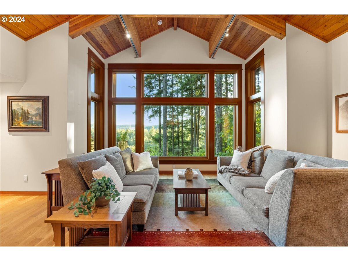 18650 South Lyons Road Oregon City, OR 97045 - Photo 12 of 47 a living room with furniture and a large window