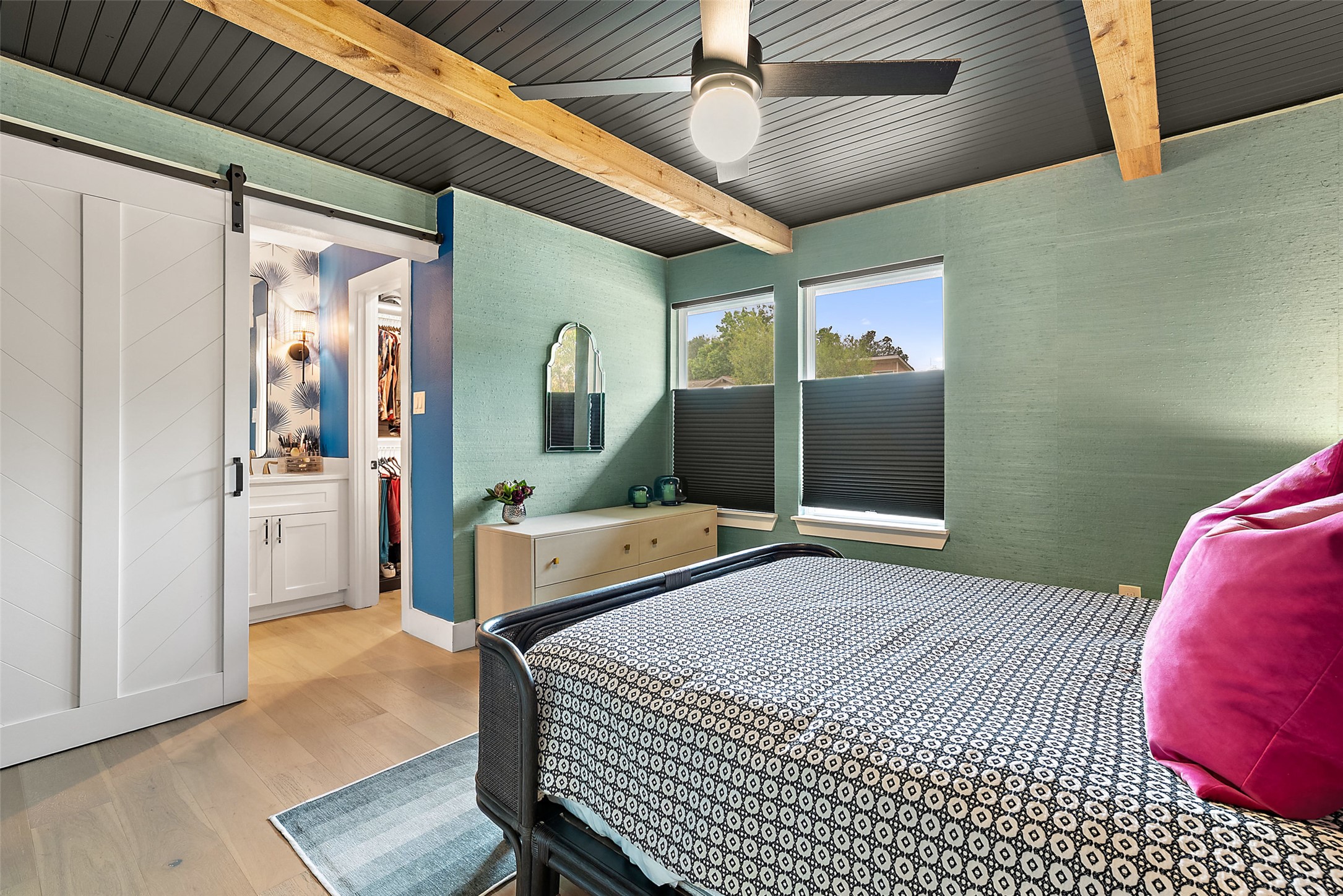 3808 Leafield Drive Austin, TX 78749 - Photo 25 of 31 a bedroom with a bed next to a window with outer view
