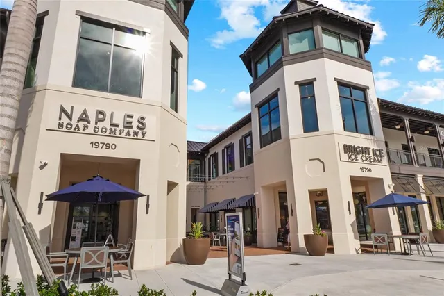 a front view of a building