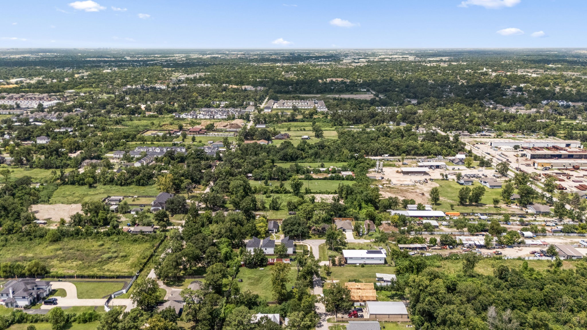 1814 Mansfield Street Houston, TX 77091 - Photo 25 of 29 an aerial view of residential houses with city view