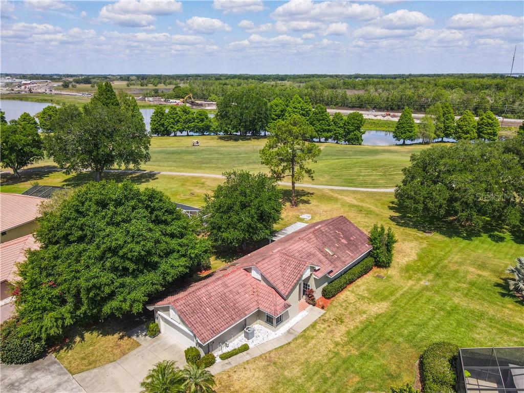 a view of an outdoor space and a yard