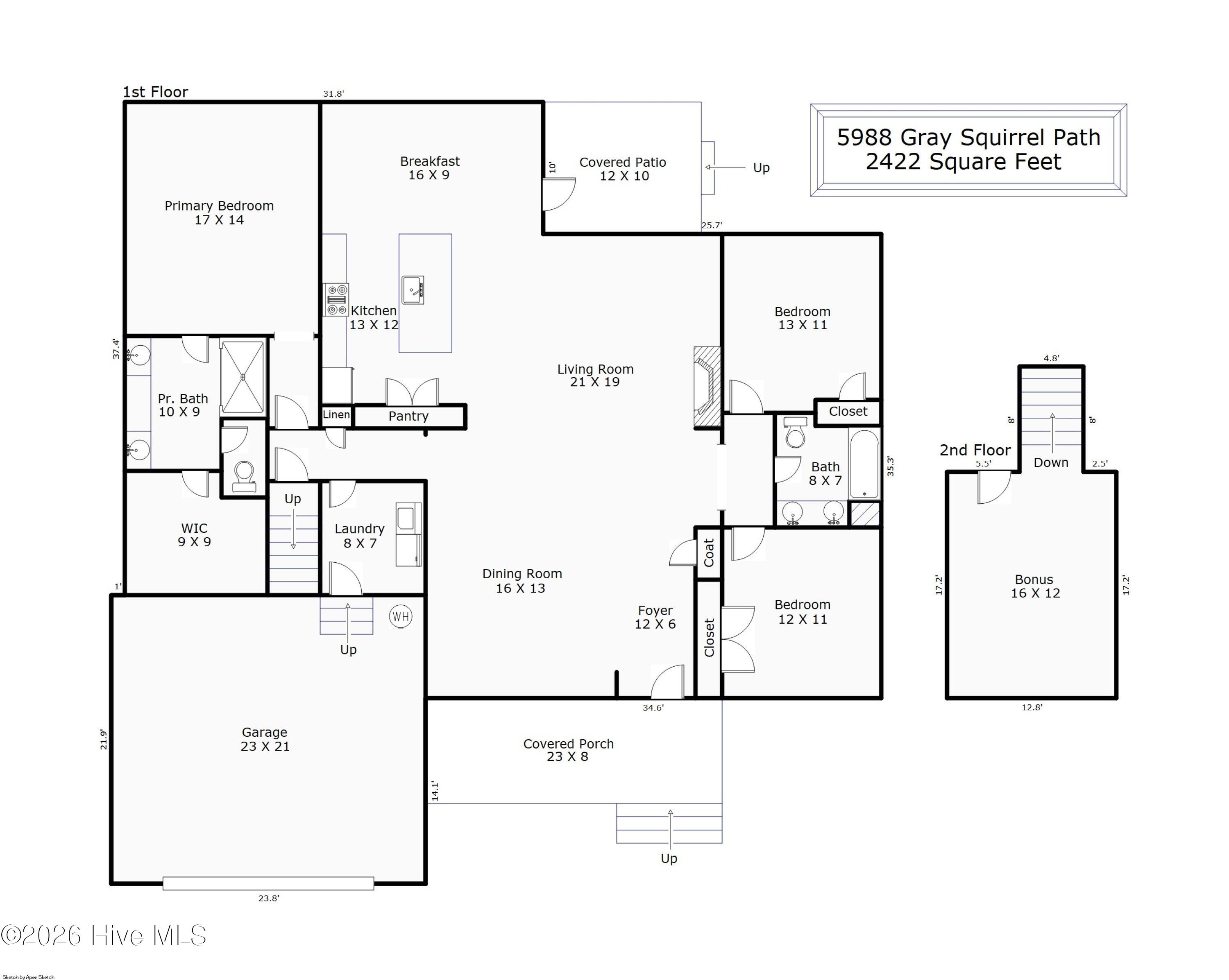5988 Gray Squirrel Path Southport, NC 28461 - Photo 52 of 52 Floor Plan