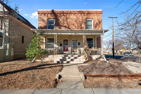 a view of a building with patio