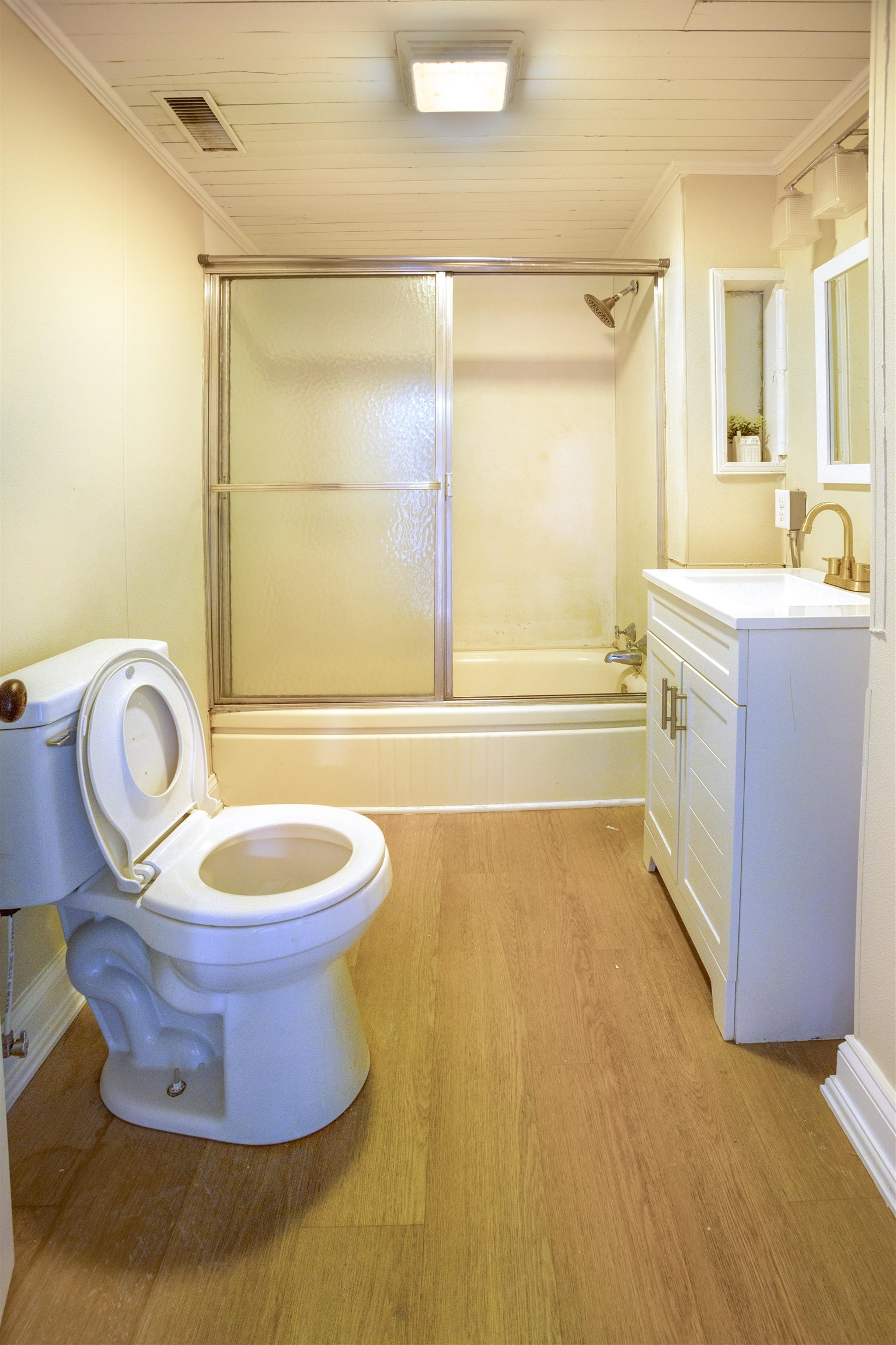 1641 Smithland Road Harrisonburg, VA 22802 - Photo 27 of 44 a bathroom with a granite countertop sink and a mirror