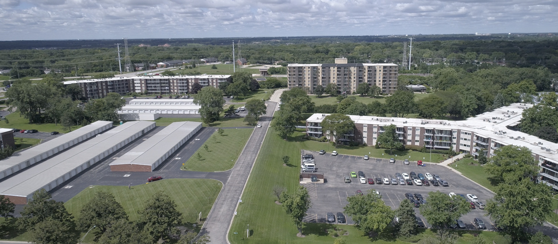 5540 Walnut Avenue, Unit 6B Downers Grove, IL 60515 - Photo 22 of 25 an aerial view of a house with a garden and lake view