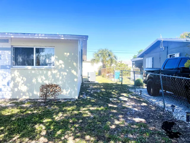 a view of a glass door