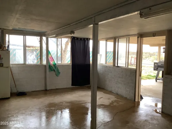 a view of a door of a house