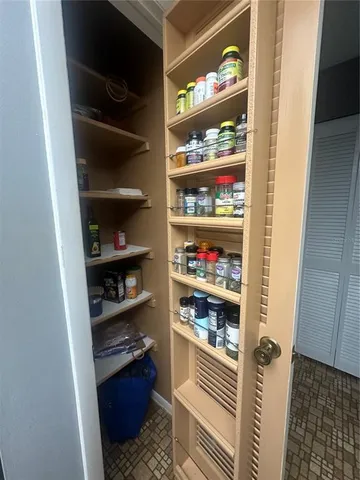 a room with storage and utility