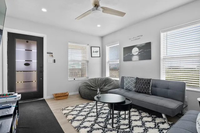 a view of closet area with rug