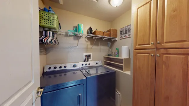 a room with storage and utility