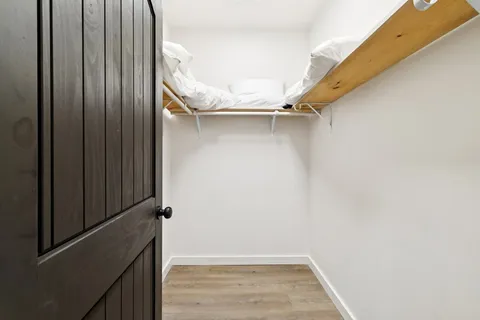 a view of living room with washer and dryer