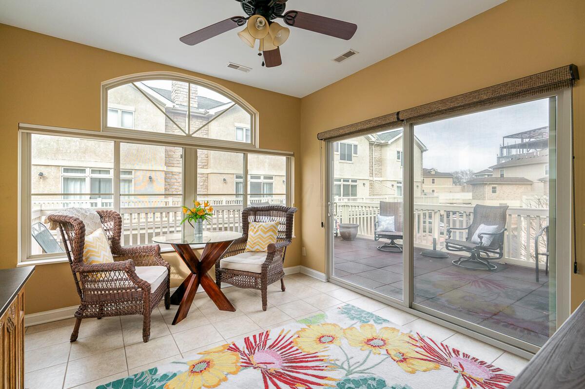 1774 Ridgecliff Road Upper Arlington, OH 43221 - Photo 12 of 32 3 season sunroom with custom blinds and shades