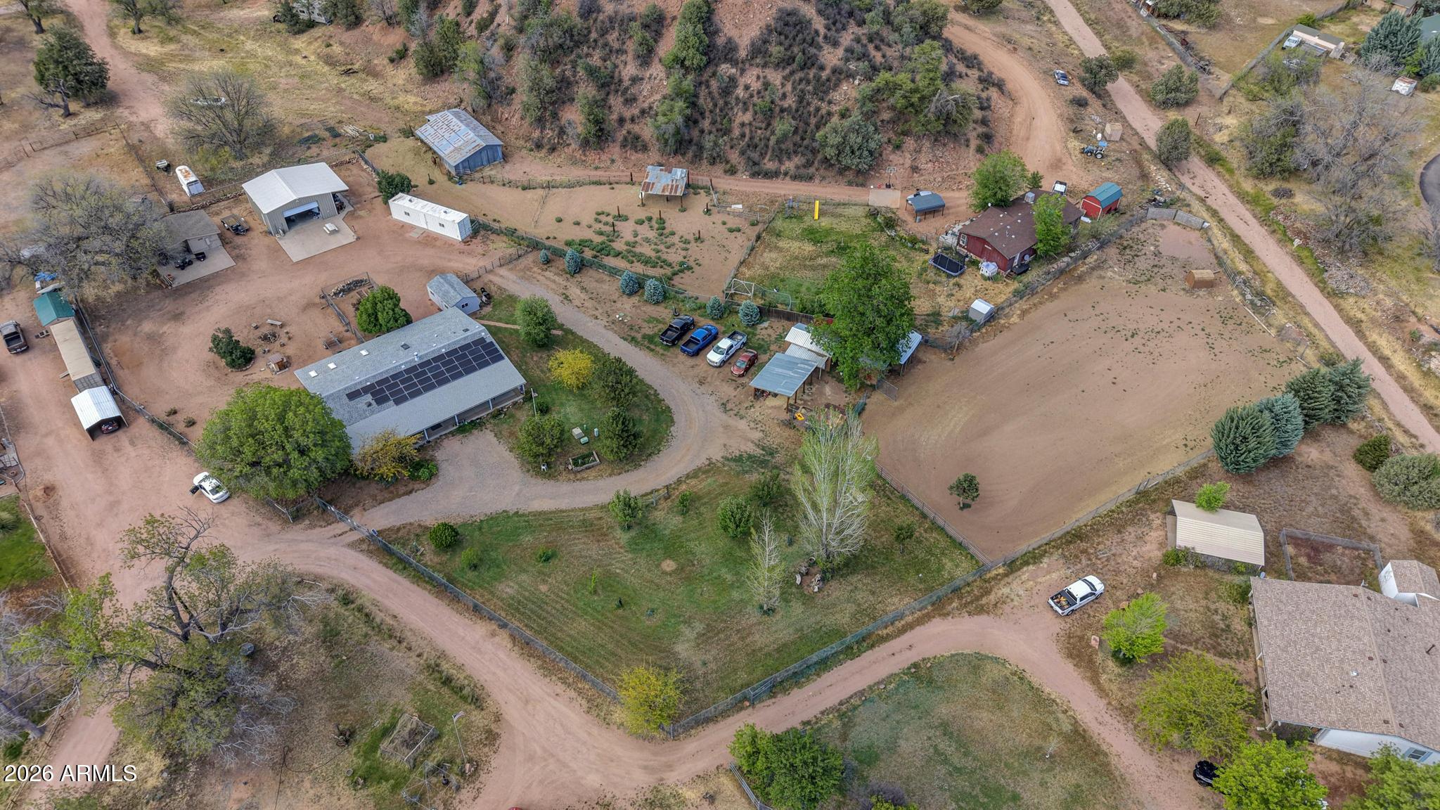 191 Cornerstone Way Payson, AZ 85541 - Photo 34 of 37 an aerial view of residential houses with outdoor space