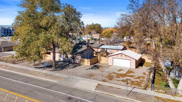 an aerial view of a city