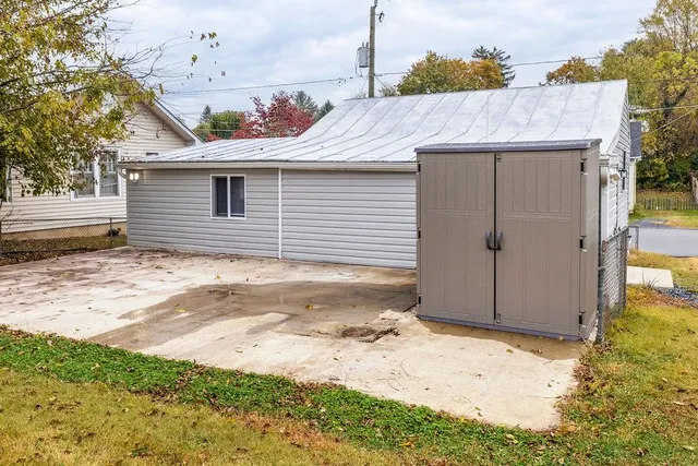 a backyard of a house