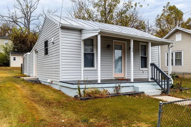 a front view of house with yard