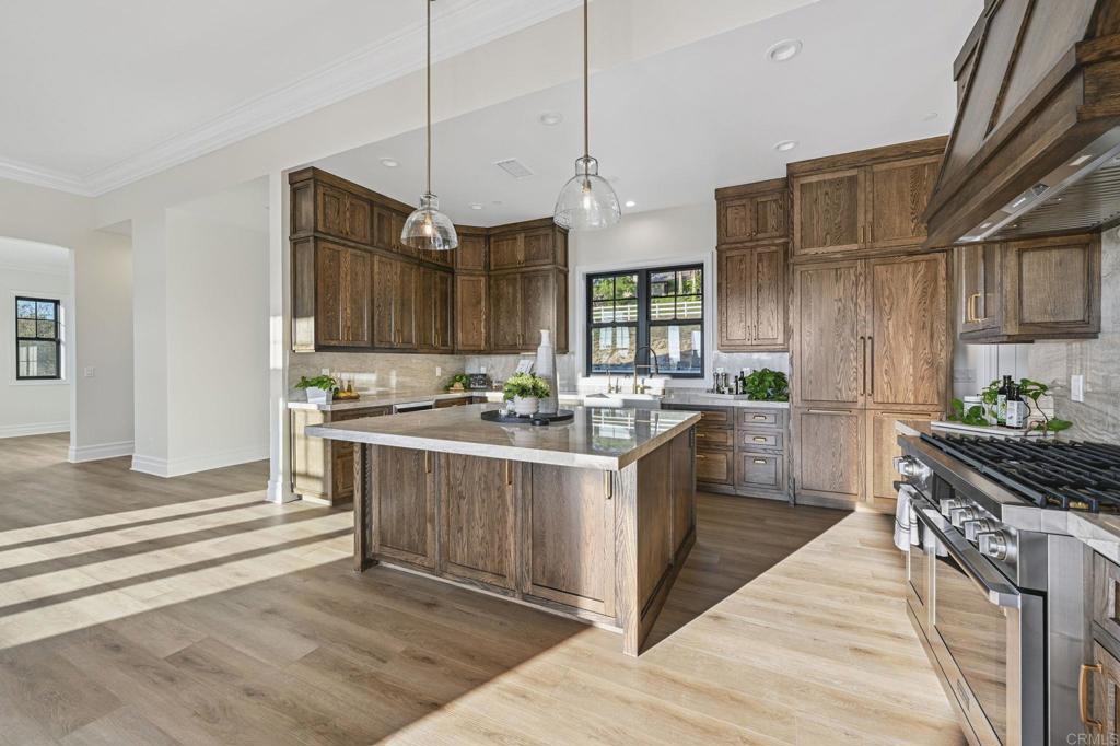 662 Lower Springs Road Fallbrook, CA 92028 - Photo 10 of 72 a kitchen with stainless steel appliances granite countertop a stove a sink and a refrigerator