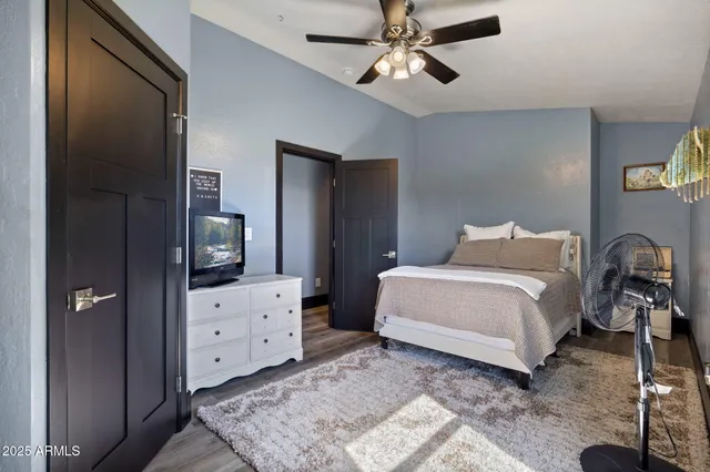 a car parked in a garage