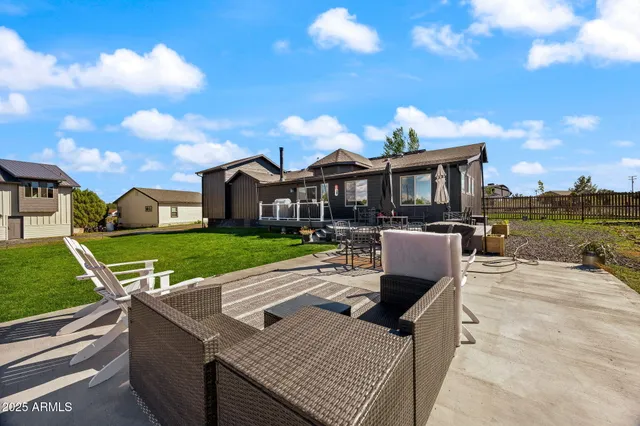 a bedroom with a bed and a fireplace