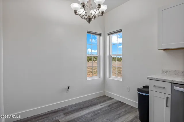 an aerial view of a swimming pool