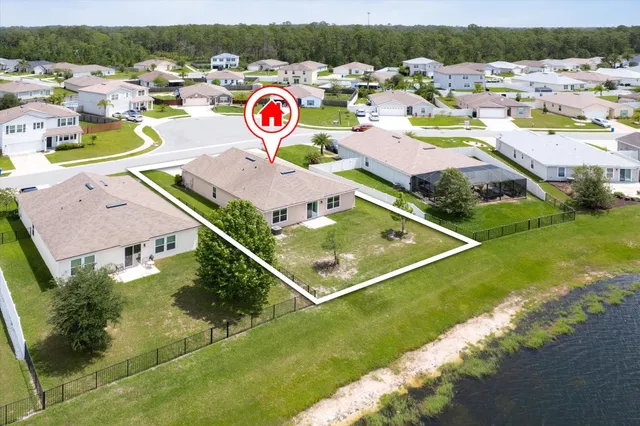 a house view with a garden space