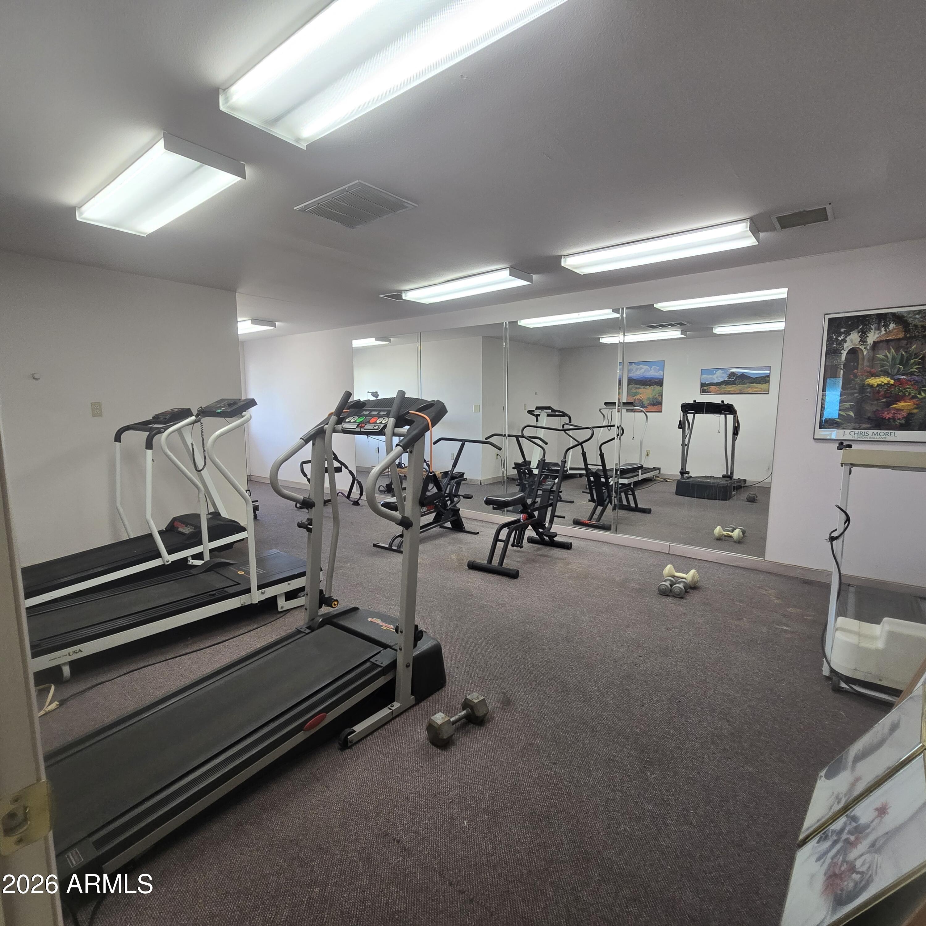 4800 West Ocotillo Road, Unit 154 Glendale, AZ 85301 - Photo 35 of 41 a view of a room with gym equipment