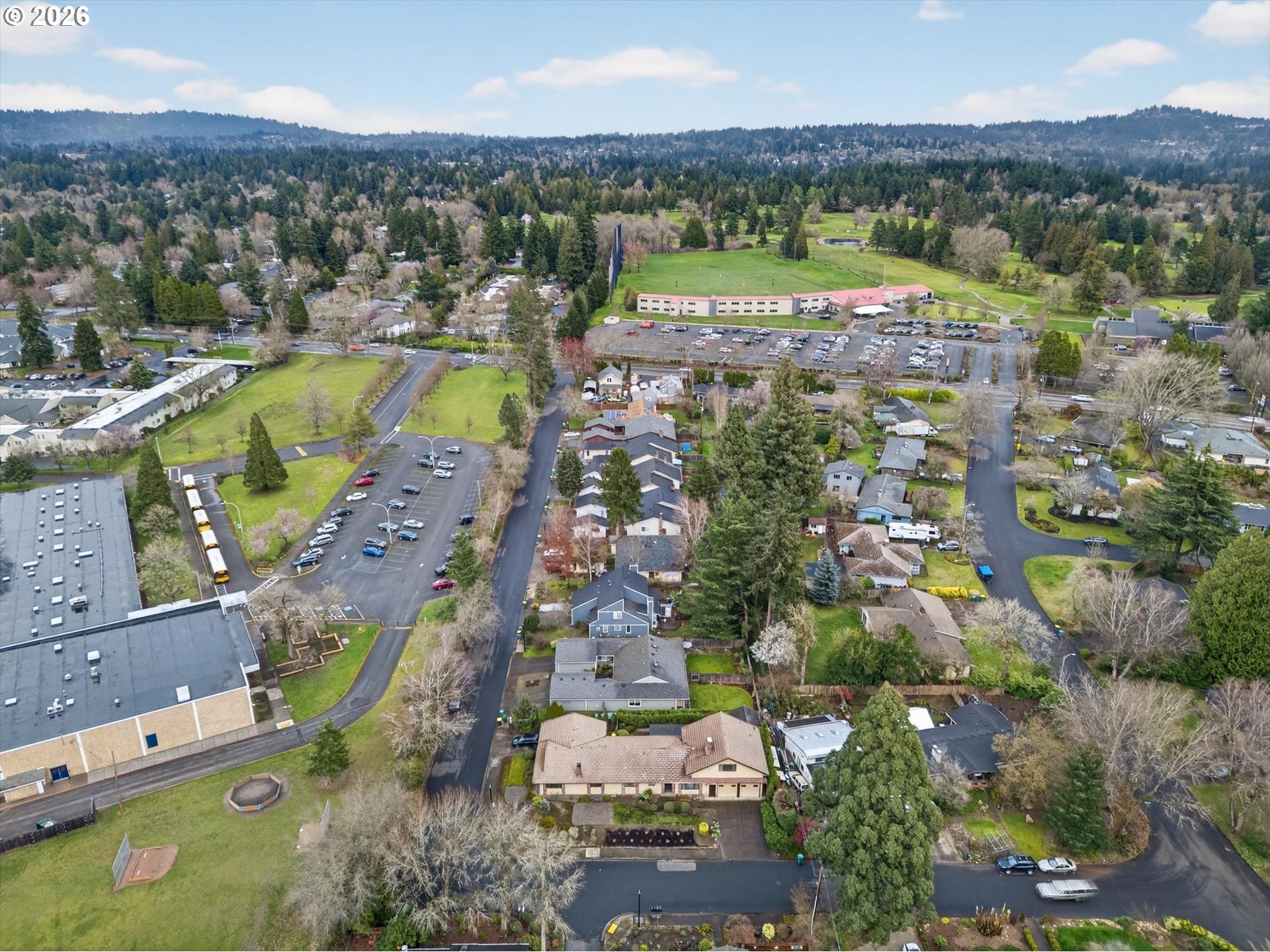 8050 Southwest 103rd Avenue Beaverton, OR 97008 - Photo 46 of 48 an aerial view of residential house with outdoor space and river view