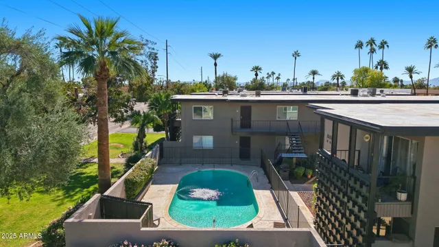 a view of a house with a patio