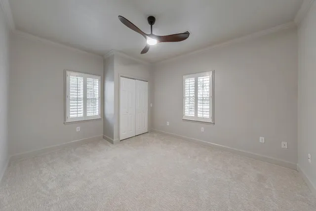 a view of a lake with a mountain in the background