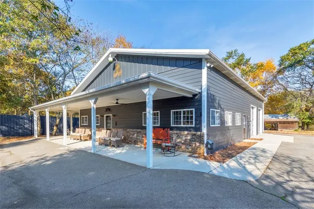 a view of livingroom with furniture and wooden floor