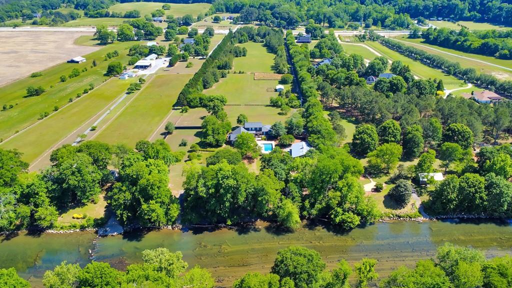528 Old Alabama Road Southeast Cartersville, GA 30120 - Photo 94 of 101 an aerial view of residential houses with outdoor space and trees all around