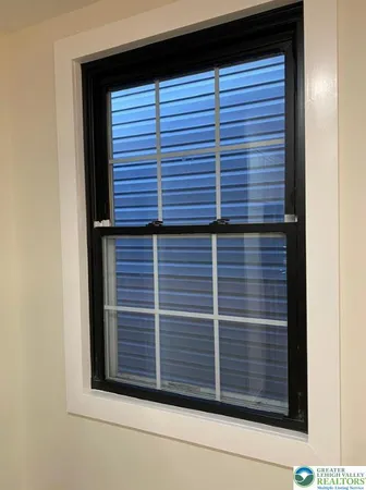 a view of wooden door