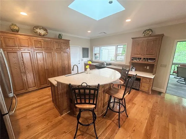 a outdoor space with furniture