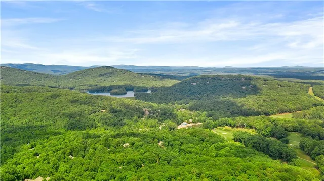 a spacious bedroom with a bed and a chandelier