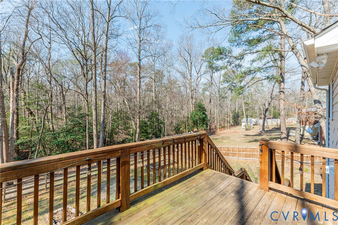 2949 Mountclair Road Chester, VA 23831 - Photo 24 of 30 Deck overlooking woods and backyard.