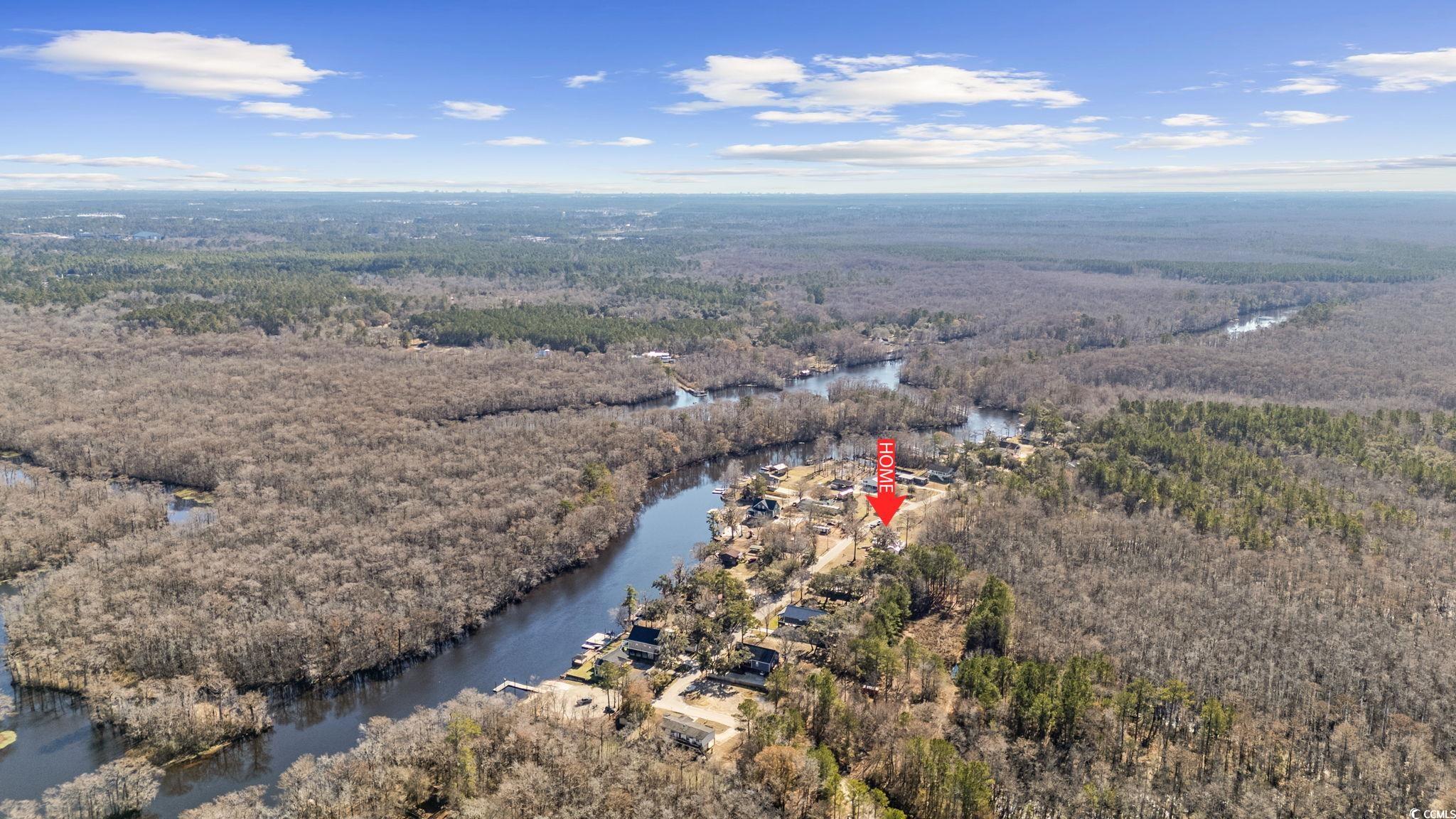 5078 Pitch Landing Road Conway, SC 29527 - Photo 27 of 31 Aerial view featuring a water view