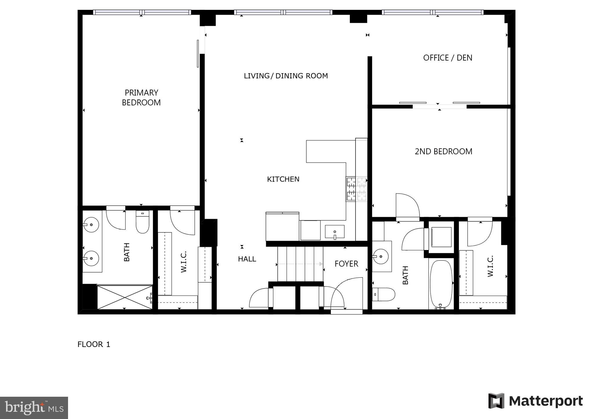 1401 Church Street Northwest, Unit 321 Washington, DC 20005 - Photo 26 of 33 a picture of a floor plan