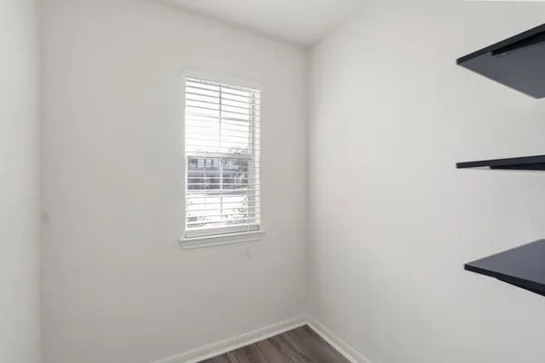 a small space with a window