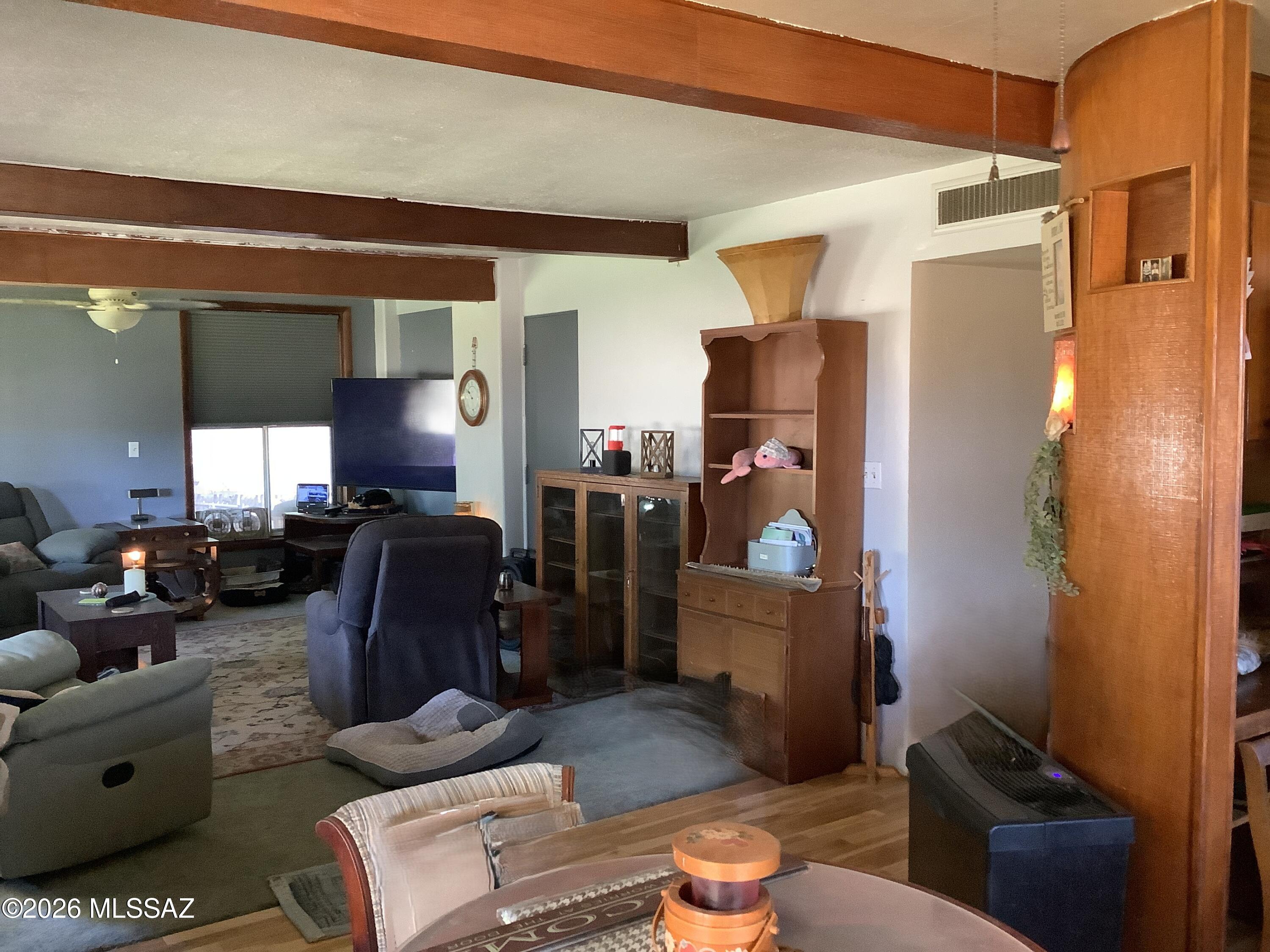 502 3rd Street Bowie, AZ 85605 - Photo 7 of 46 LIVING ROOM VIEW FROM DINING AREA