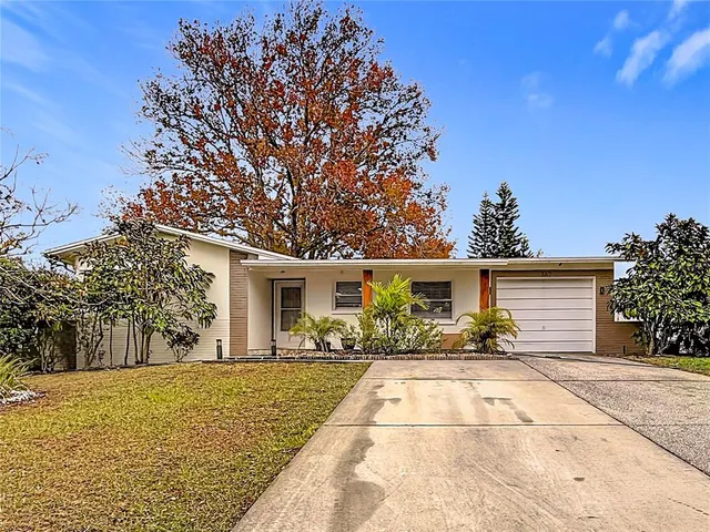 a view of a house with a patio