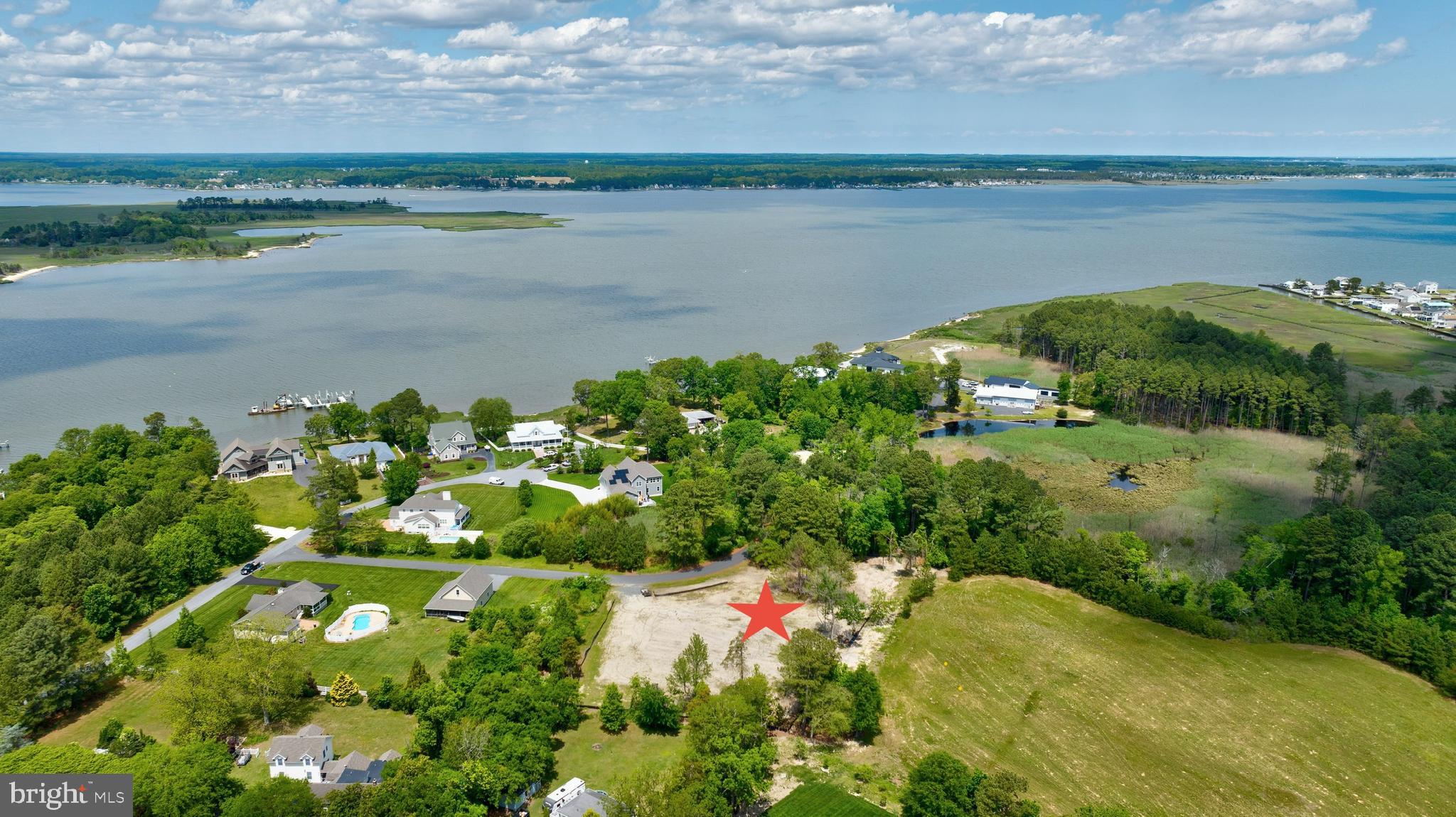 a view of a lake with a lake