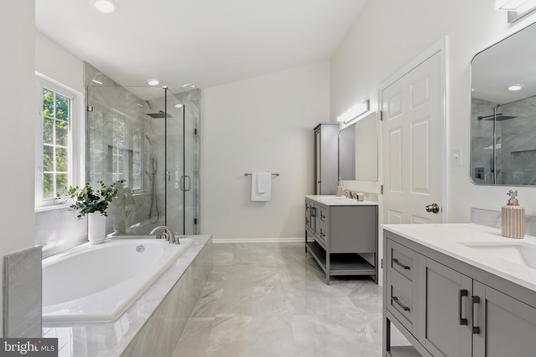 6733 Catskill Road Lorton, VA 22079 - Photo 39 of 62 Master Bathroom with Modern Rain Shower Head