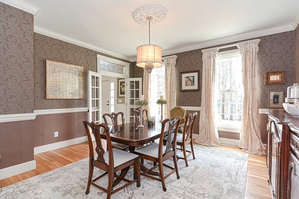 17 Elizabeth Road Hopkinton, MA 01748 - Photo 12 of 40 a dining room with furniture window and wooden floor