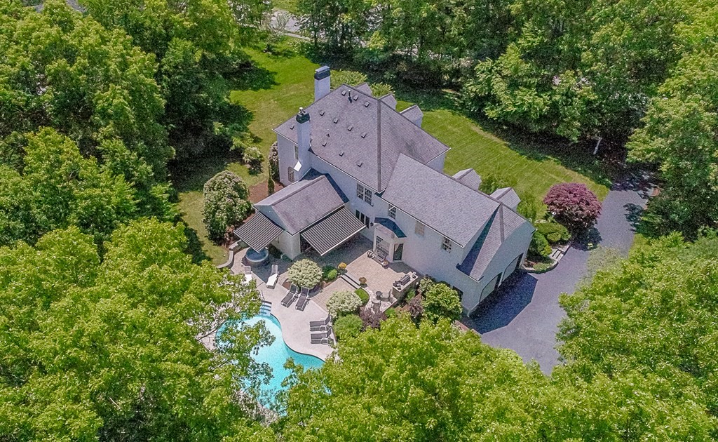 17 Elizabeth Road Hopkinton, MA 01748 - Photo 2 of 40 an aerial view of a house with a garden