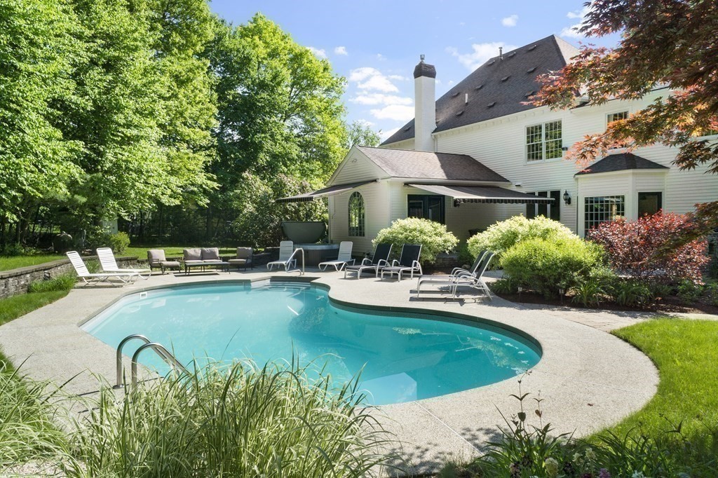 17 Elizabeth Road Hopkinton, MA 01748 - Photo 39 of 40 a view of a house with swimming pool and sitting area