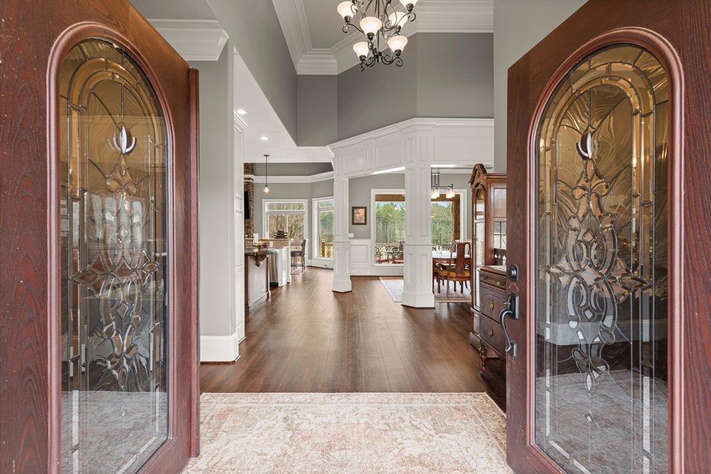 456 East Valley Road Northeast Rydal, GA 30171 - Photo 35 of 98 a view of living room and kitchen with wooden floor