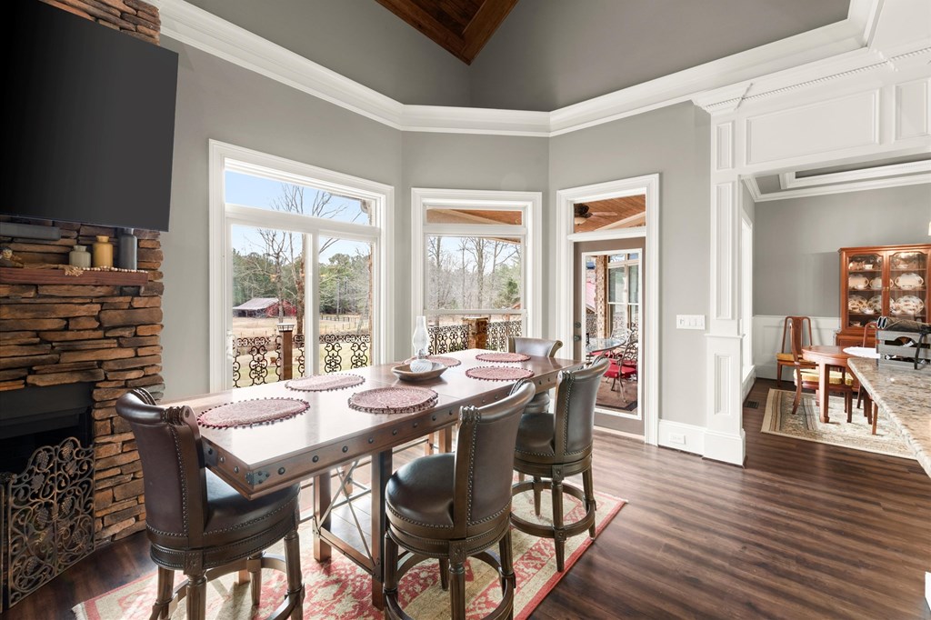 456 East Valley Road Northeast Rydal, GA 30171 - Photo 43 of 98 a view of a dining room with furniture window and wooden floor