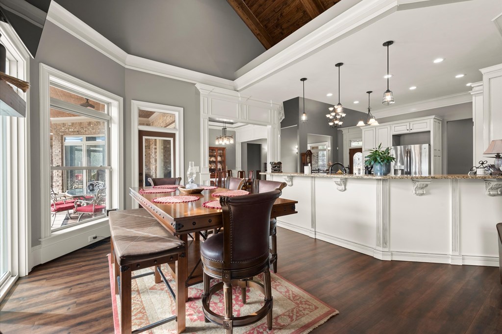 456 East Valley Road Northeast Rydal, GA 30171 - Photo 45 of 98 a view of a dining room with furniture window and wooden floor